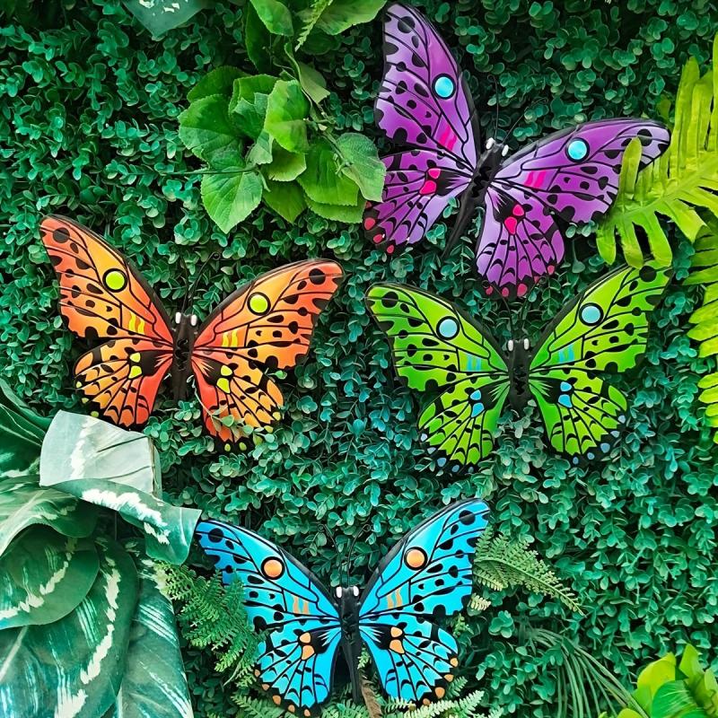 Metal Butterfly Wall Decor Set - Ideal for Home Decor