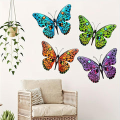 Metal Butterfly Wall Decor Set - Ideal for Home Decor