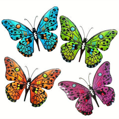 Metal Butterfly Wall Decor Set - Ideal for Home Decor