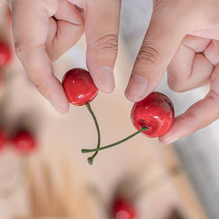 10pcs Artificial Cherry Cake Decoration for Parties and Photoshoots