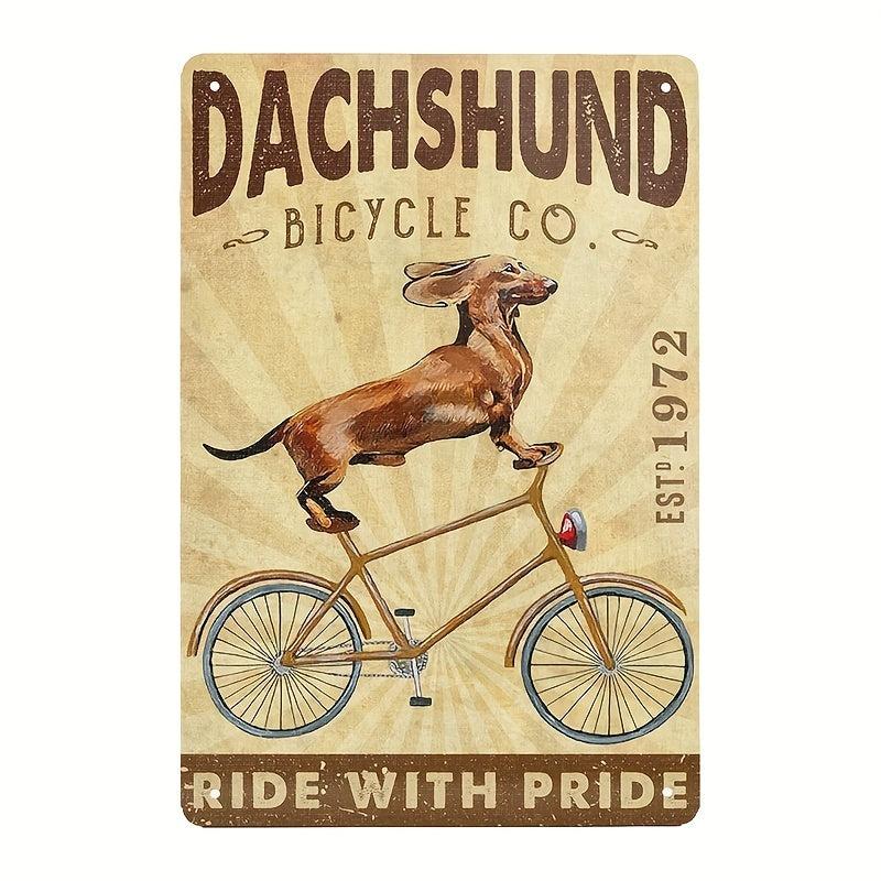 Dachshund Dog Company Bathroom Metal Sign