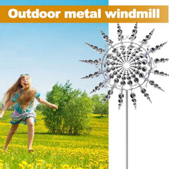 3D Metal Windmill Wind Spinner - Magical Additions to Your Garden