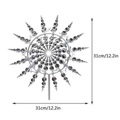3D Metal Windmill Wind Spinner - Magical Additions to Your Garden