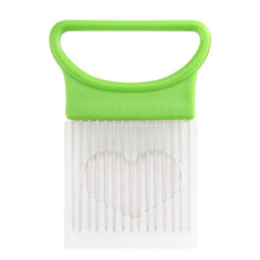 Stainless Steel Onion Needle Slicer Cutter Chopper Onion Ring Artifact