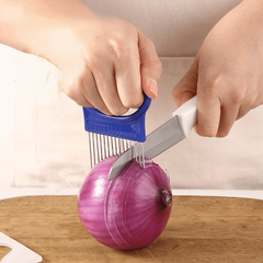 Stainless Steel Onion Needle Slicer Cutter Chopper Onion Ring Artifact