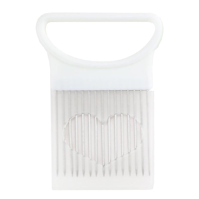 Stainless Steel Onion Needle Slicer Cutter Chopper Onion Ring Artifact