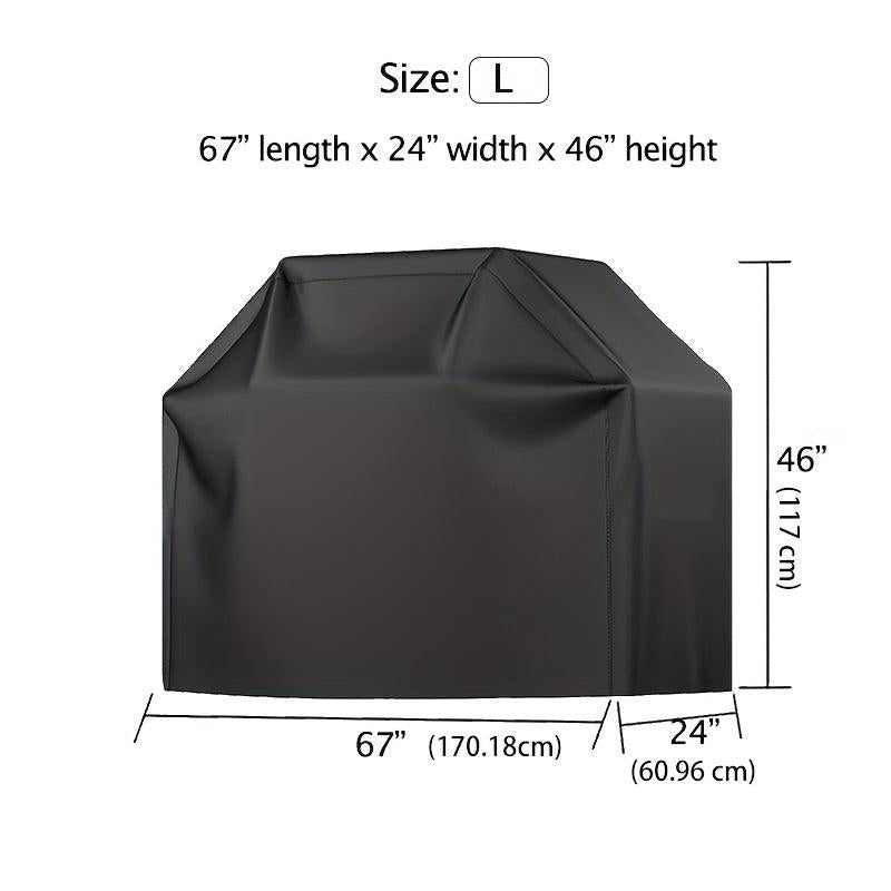 300D PU Coated BBQ Grill Cover Waterproof Weather Resistant Gas Grill Cover