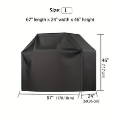 300D PU Coated BBQ Grill Cover Waterproof Weather Resistant Gas Grill Cover