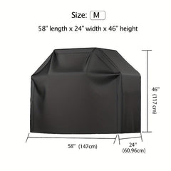 300D PU Coated BBQ Grill Cover Waterproof Weather Resistant Gas Grill Cover