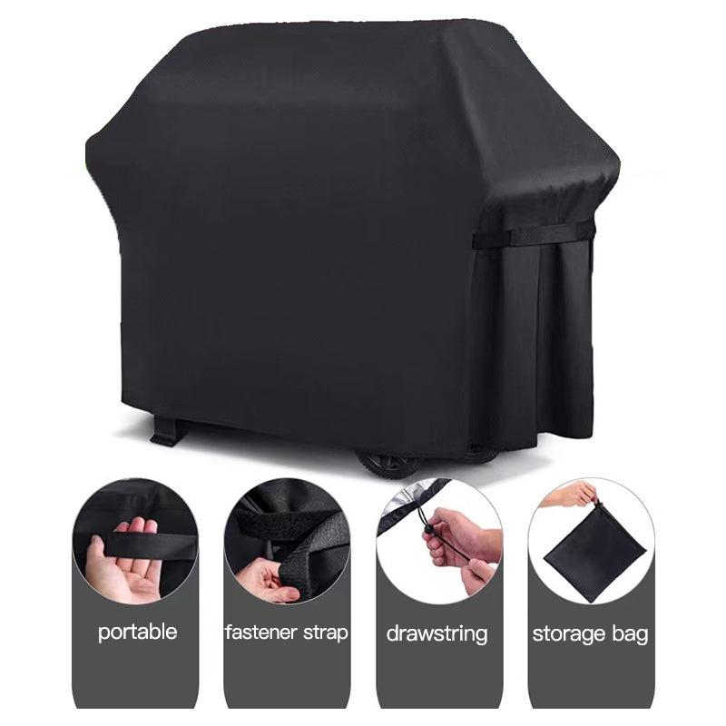300D PU Coated BBQ Grill Cover Waterproof Weather Resistant Gas Grill Cover