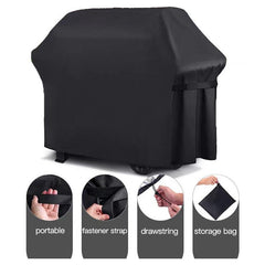300D PU Coated BBQ Grill Cover Waterproof Weather Resistant Gas Grill Cover