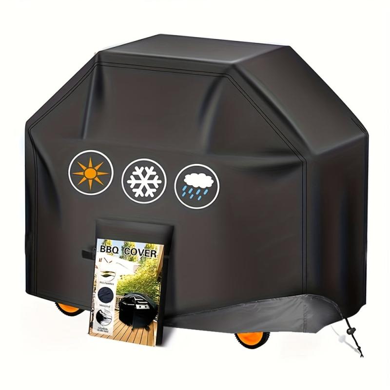 300D PU Coated BBQ Grill Cover Waterproof Weather Resistant Gas Grill Cover