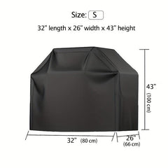 300D PU Coated BBQ Grill Cover Waterproof Weather Resistant Gas Grill Cover