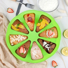 8-Cavity Silicone Cake Scone Pan Brownies Muffins Soap Mold DIY Baking