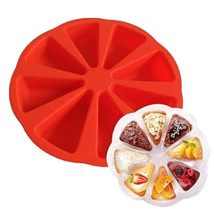 8-Cavity Silicone Cake Scone Pan Brownies Muffins Soap Mold DIY Baking