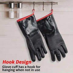 Neoprene BBQ Grill Gloves 932F Extreme Heat Resistant Waterproof