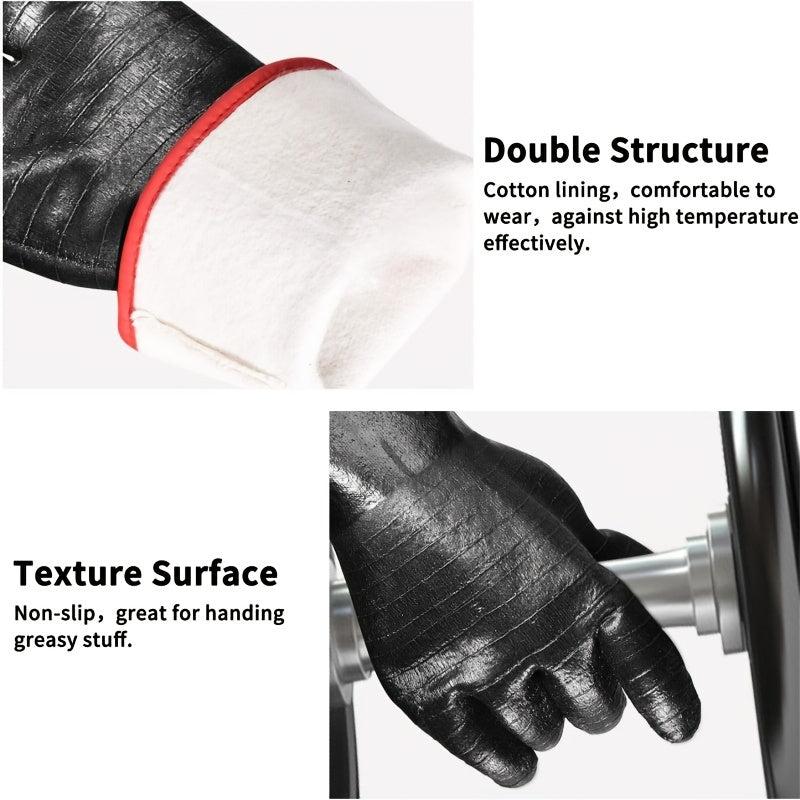 Neoprene BBQ Grill Gloves 932F Extreme Heat Resistant Waterproof