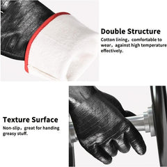 Neoprene BBQ Grill Gloves 932F Extreme Heat Resistant Waterproof