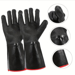 Neoprene BBQ Grill Gloves 932F Extreme Heat Resistant Waterproof