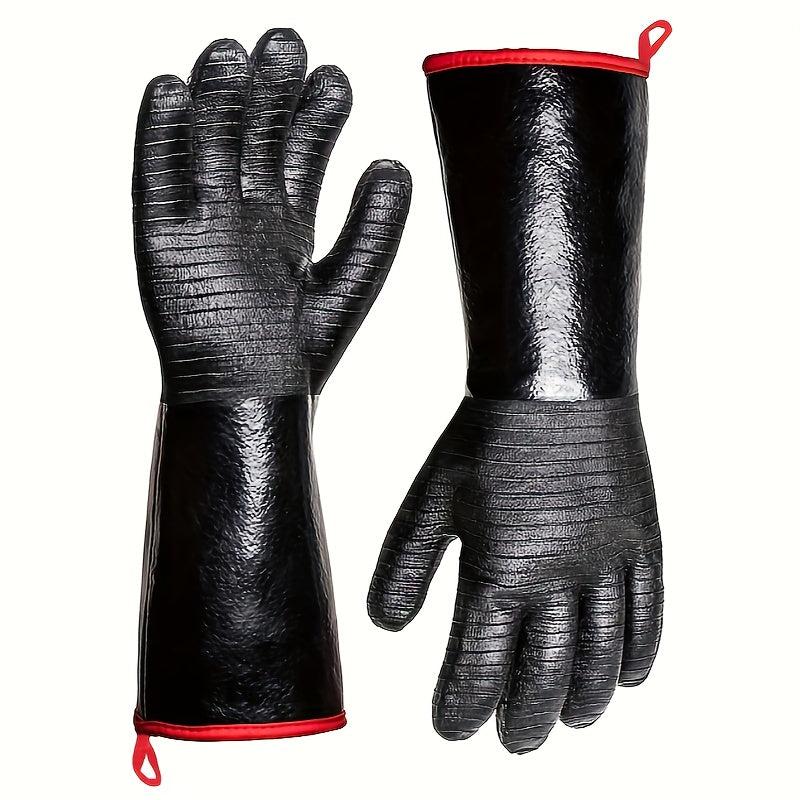 Neoprene BBQ Grill Gloves 932F Extreme Heat Resistant Waterproof