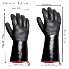 Neoprene BBQ Grill Gloves 932F Extreme Heat Resistant Waterproof