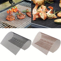 Non Stick BBQ Grid Pad Barbecue Mesh Reusable Cooking Pads