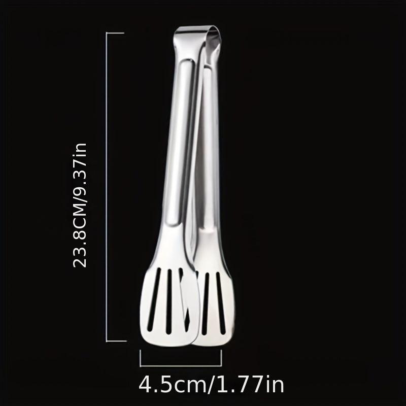 Stainless Steel Food Tongs Buffet Clip Anti Heat Bread Clamp Utensil