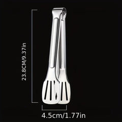 Stainless Steel Food Tongs Buffet Clip Anti Heat Bread Clamp Utensil