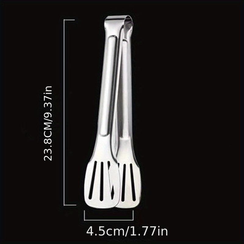 Stainless Steel Food Tongs Buffet Clip Anti Heat Bread Clamp Utensil