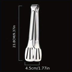 Stainless Steel Food Tongs Buffet Clip Anti Heat Bread Clamp Utensil