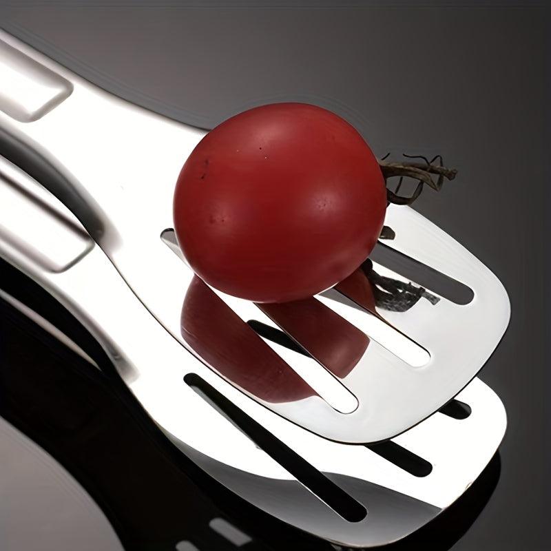 Stainless Steel Food Tongs Buffet Clip Anti Heat Bread Clamp Utensil
