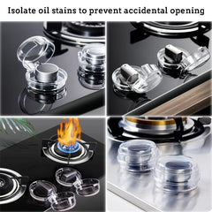 4pcs Gas Range Control Knob Cover Universal Style Stove Head Protector