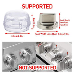 4pcs Gas Range Control Knob Cover Universal Style Stove Head Protector