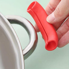 2pcs Silicone Handle Anti-scalding Cover for Iron Pot Ears