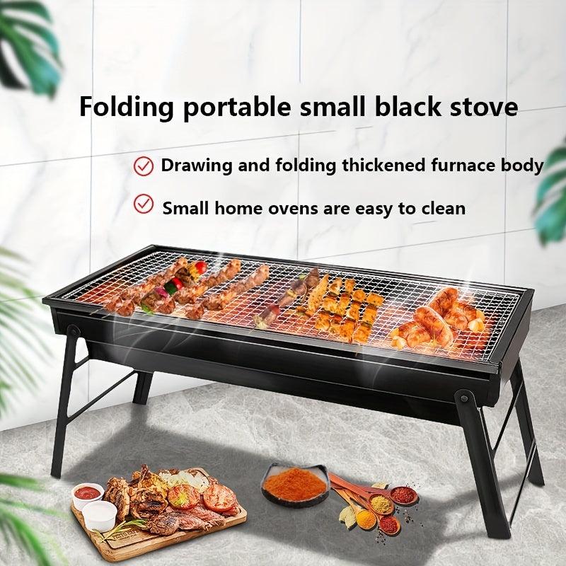 High-Legged Charcoal BBQ Stove with High Grill Rack