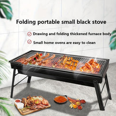 High-Legged Charcoal BBQ Stove with High Grill Rack