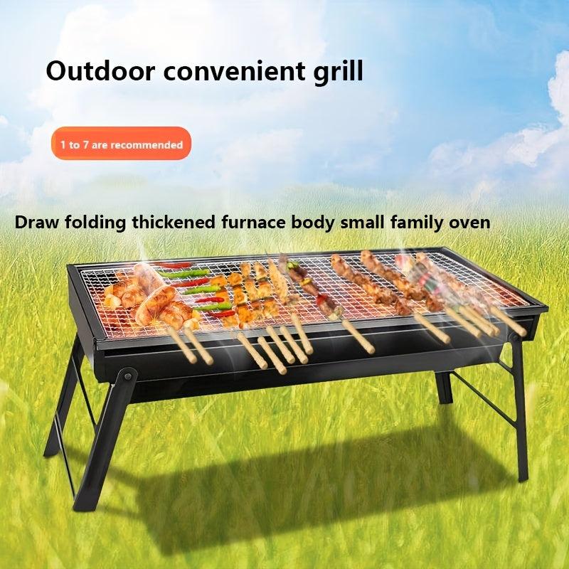 High-Legged Charcoal BBQ Stove with High Grill Rack