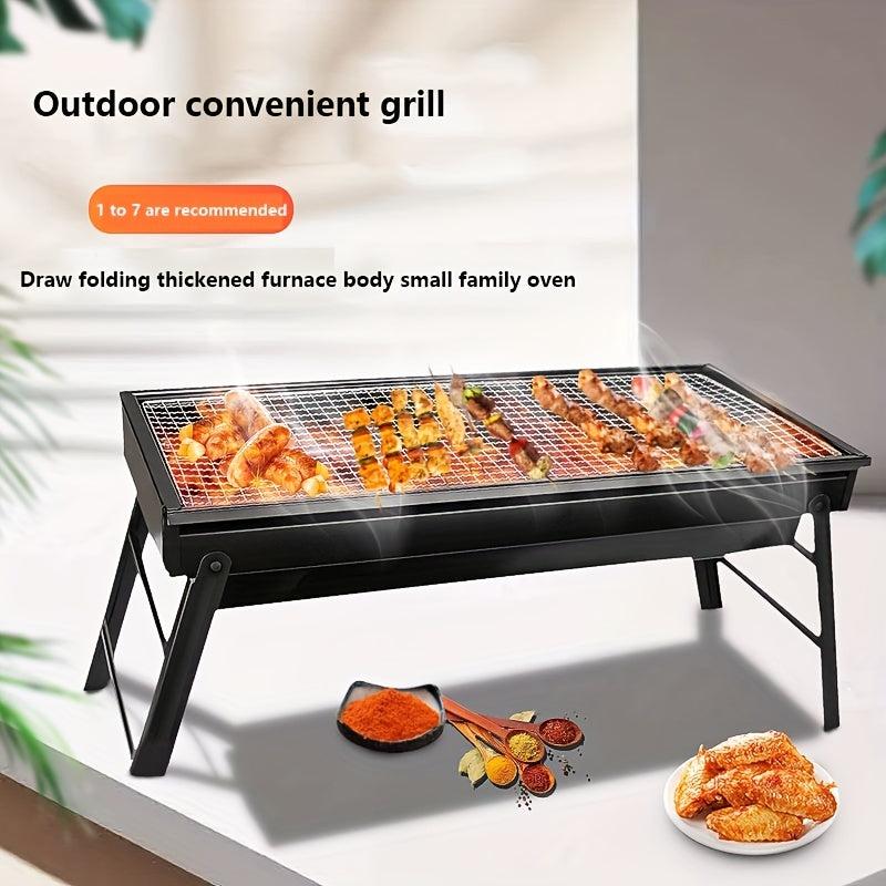 High-Legged Charcoal BBQ Stove with High Grill Rack