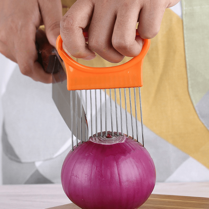 Stainless Steel Onion Fork Tomato Cutter Kitchen Accessories