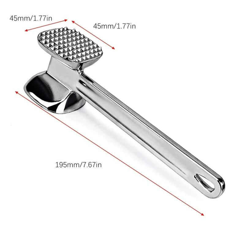 Aluminum Meat Tenderizer Heavy Duty Dual Sided Tool