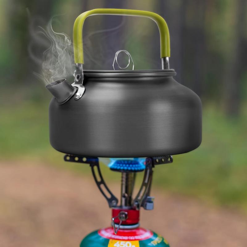 Camping Outdoor Cookware Portable Set Pot Teapot Combo Set Backpacking Gear