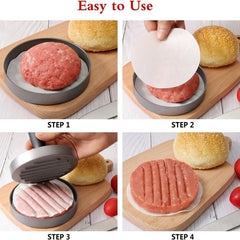 Non Stick Hamburger Press Aluminum Burger Patty Maker