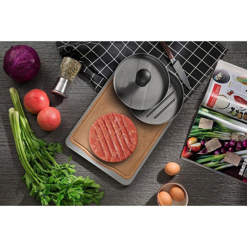 Non Stick Hamburger Press Aluminum Burger Patty Maker