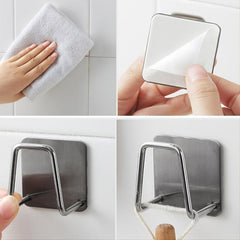 Stainless Steel Sponge Holder Wall Mount Sink Drain Rack