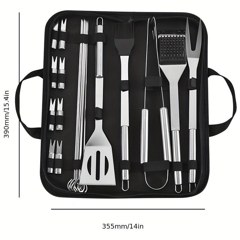 Barbecue Set Grill Tools Set Outdoor BBQ Kit with Storage Bag