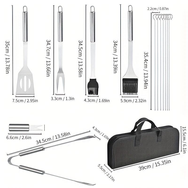 Barbecue Set Grill Tools Set Outdoor BBQ Kit with Storage Bag