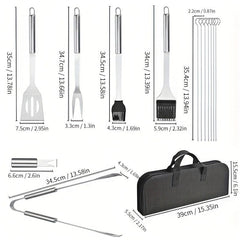 Barbecue Set Grill Tools Set Outdoor BBQ Kit with Storage Bag