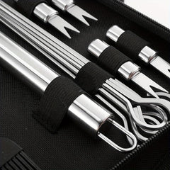 Barbecue Set Grill Tools Set Outdoor BBQ Kit with Storage Bag