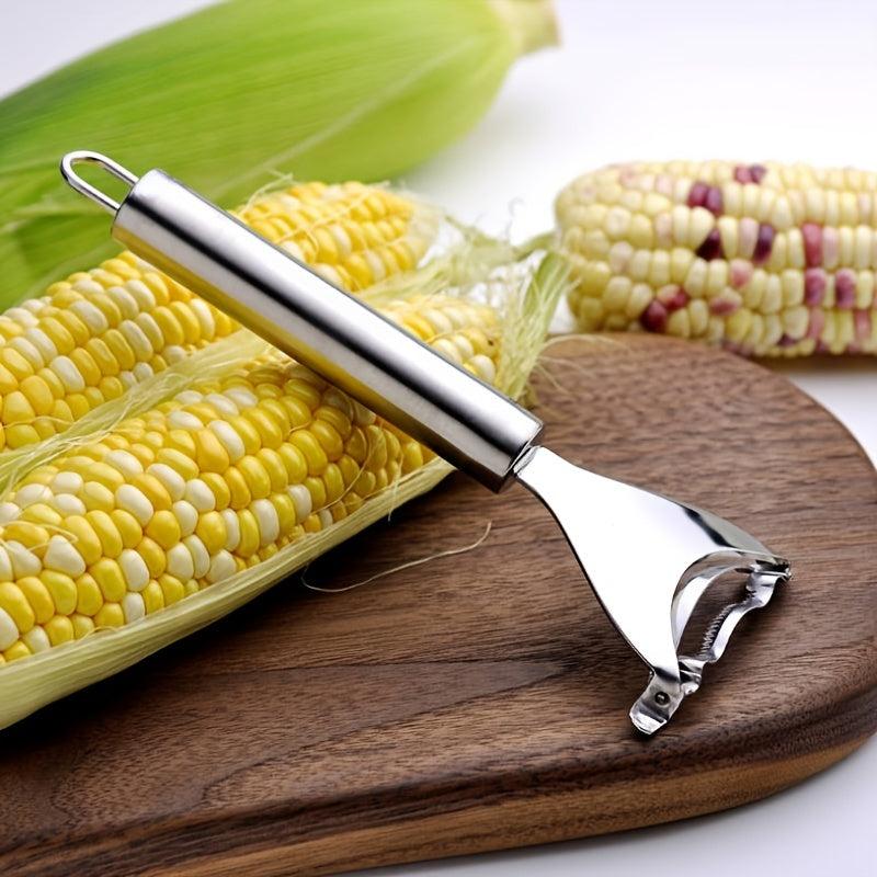 Ergonomic Stainless Steel Corn Planer - Peel & Enjoy Fresh Corn