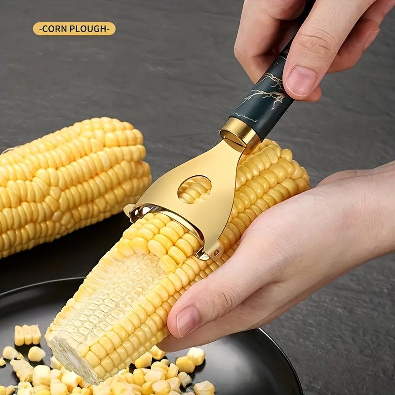 Ergonomic Stainless Steel Corn Planer - Peel & Enjoy Fresh Corn